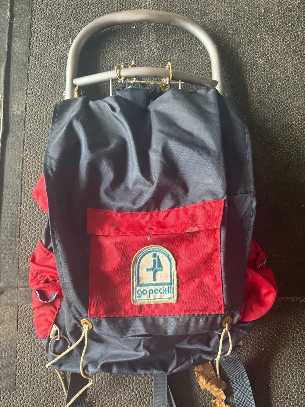 Vintage Go Pack Red External Frame Hiking Backpack Pack Daypack